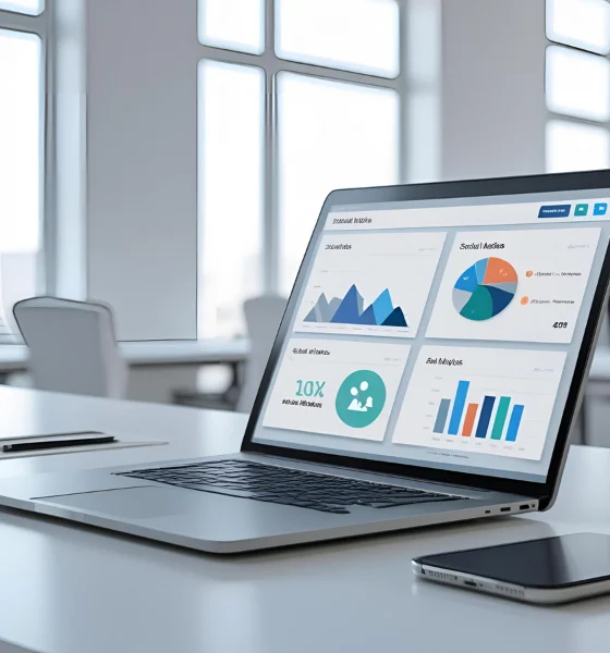 computador mostrando resultado de campanha de trafego pago da Incentiva+ Consulting Trafego Pago